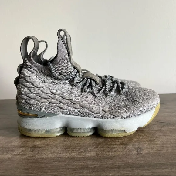 Nike Lebron 15 GS City Edition Wolf Grey Basketball Shoes #964