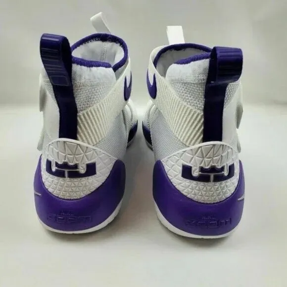 Nike Lebron XI 11 TB Hi Basketball Shoes Mens Size 17.5 White Purple 943155-117