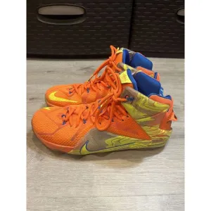 Nike Lebron XII 12 SIX MERIDIANS‎ Hyper Crimson Volt SIZE 10