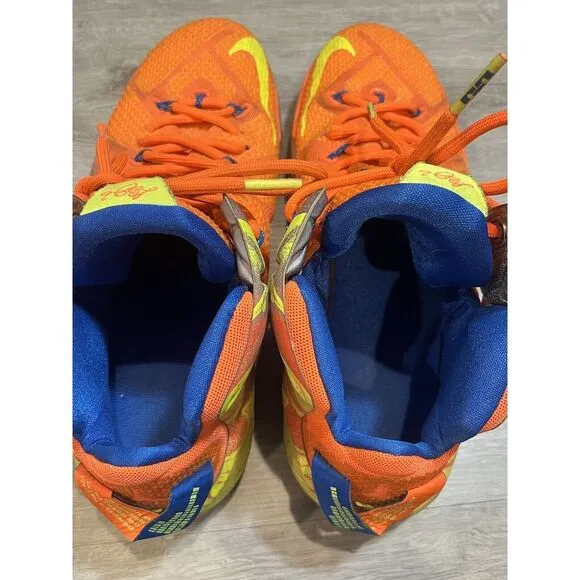 Nike Lebron XII 12 SIX MERIDIANS‎ Hyper Crimson Volt SIZE 10