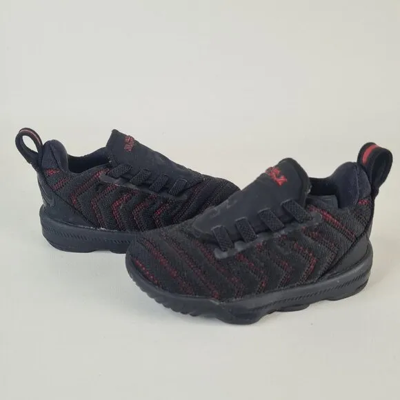 Nike LeBron XVI Toddler Shoes Basketball Black Sneakers