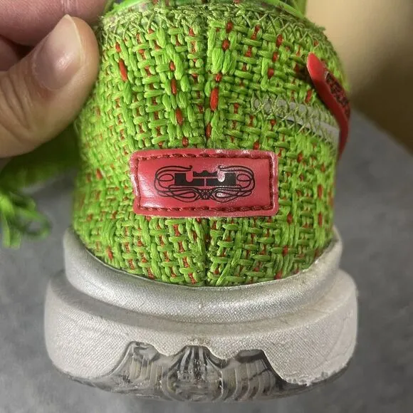 Nike‎ Lebron XX 20 GS Stocking Stuffer Shoes Grinch Youth US 7Y DQ8646-300