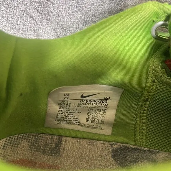 Nike‎ Lebron XX 20 GS Stocking Stuffer Shoes Grinch Youth US 7Y DQ8646-300