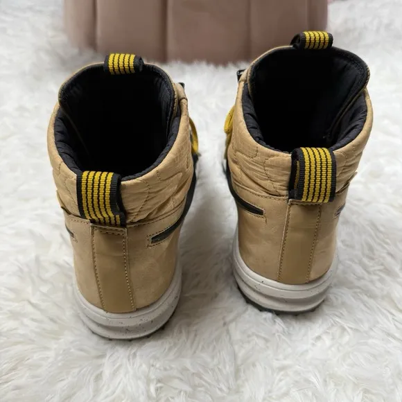 Nike Lunar Force 1 Duckboot Quilted High Top Sneakers Tan Gold 5.5y 7 Women's 7