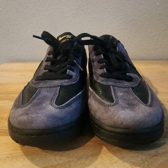 Nike Lunar FTC Classic SB Black Grey PROD CFM 921610-007 Shoes Size 7.5