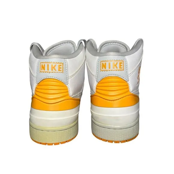 Nike Men’s 11.5 Air Jordan 1 Retro 86 Shoes White Kumquat High Top Sneakers