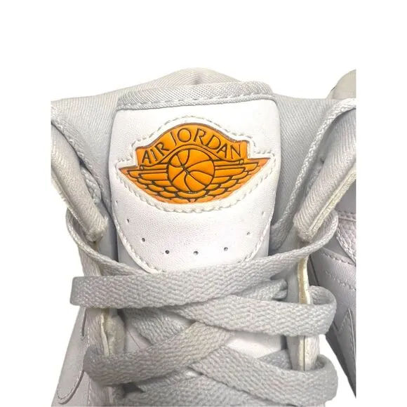 Nike Men’s 11.5 Air Jordan 1 Retro 86 Shoes White Kumquat High Top Sneakers