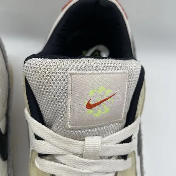 Nike Mens 11.5 Shoes Air Max 90 SE Swoosh Fiber White Black DV3335-100 Sneaker