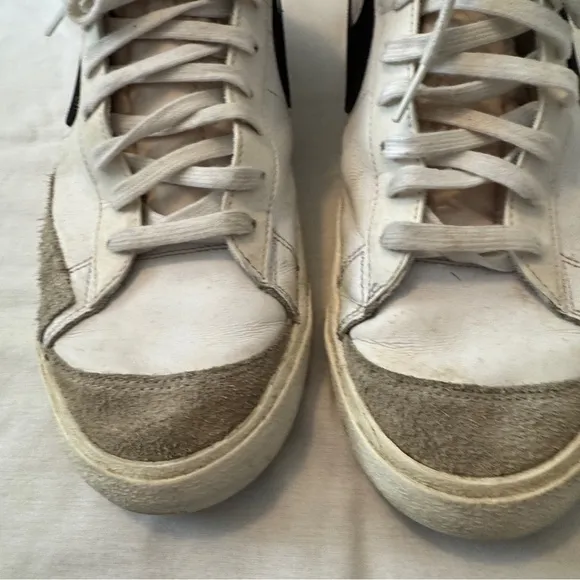 Nike Men’s 13 Blazer Mid ‘77 Vintage White Sneakers Shoes BQ6806-100