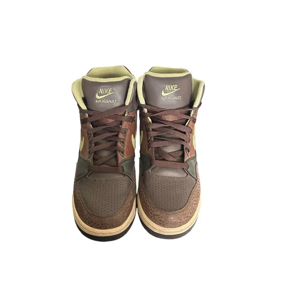Nike Mens Air Assault High Dark Cinder 315064-231 Sneakers Shoes Size 9