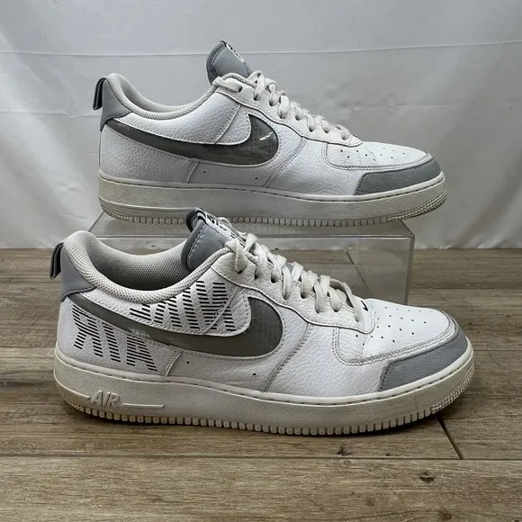 Nike Mens Air Force 1BQ4421-100 White Lace Up Low Top Sneaker Shoes Size 13
