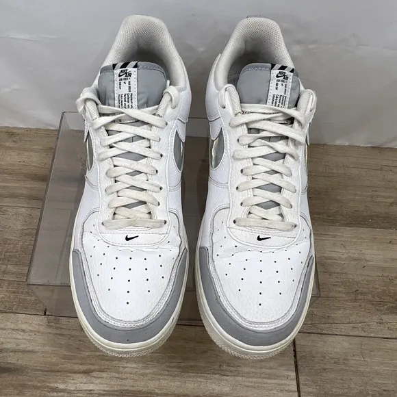 Nike Mens Air Force 1BQ4421-100 White Lace Up Low Top Sneaker Shoes Size 13