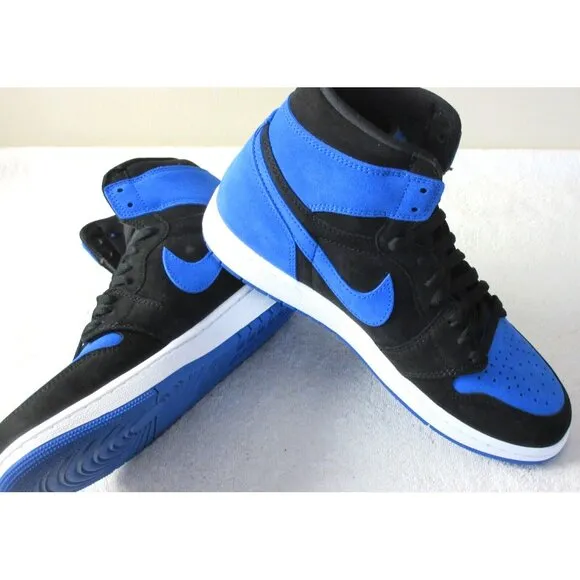 Nike Men's Air Jordan 1 High OG Royal Reimagined Suede Shoes Size 10 NEW
