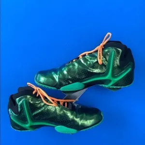 Nike Mens Basketball Shoes Zoom Hyperflight Green 599503-300 2013 Mid Top 10.5