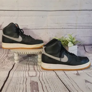 Nike Men's Black/Gray Air Force 1 High Top  Sneakers Size11  AT7653-001