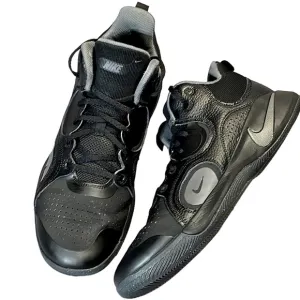 Nike Mens Fly By Mid 2 High Top Basketball Shoes Lace-Up CU3501-004 Black 11.5