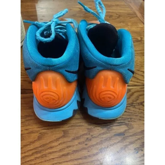 NIKE Mens Kyrie 6 Basketball Shoes Turquoise BQ4630 300 High Top Mesh 12 M USED