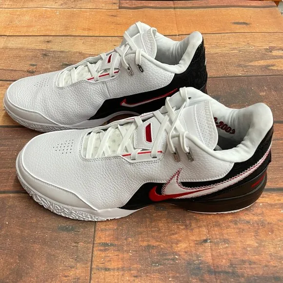 Nike Men's Zoom Lebron NXXT Gen AMPD &quot;White/Black&quot; Basketball Shoes