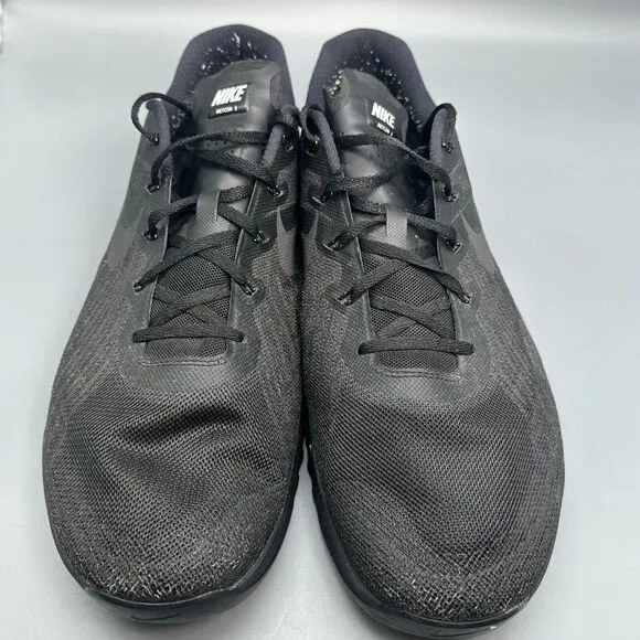 Nike Metcon 3 Men's 16 Triple Black Trainers Sneakers Lace-Up Low Top Shoes