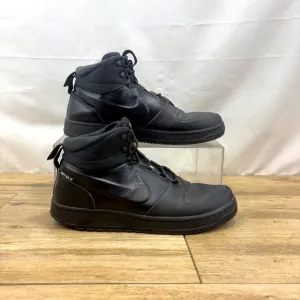 Nike  Path Sneaker Boot - Mens Size‎ 9.5 BQ4223-001 Triple Black Mid-High Top