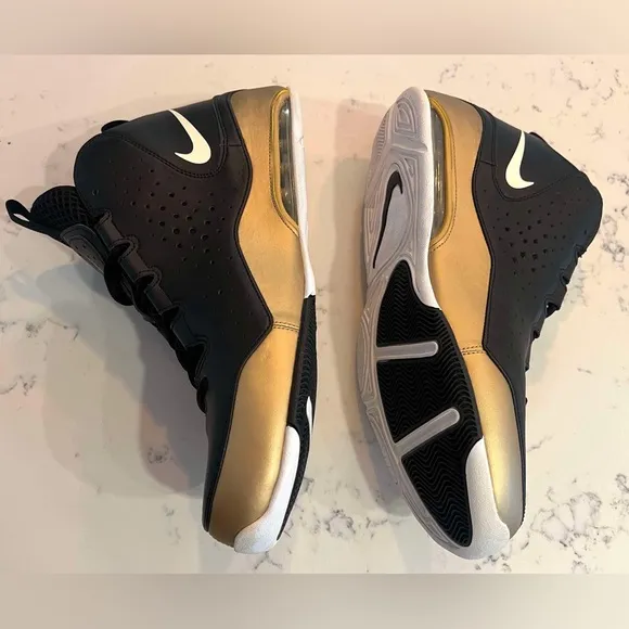 Nike Rare Air Max Wavy Men’s SZ.11 Vintage Basketball Shoes Gold/Black  New