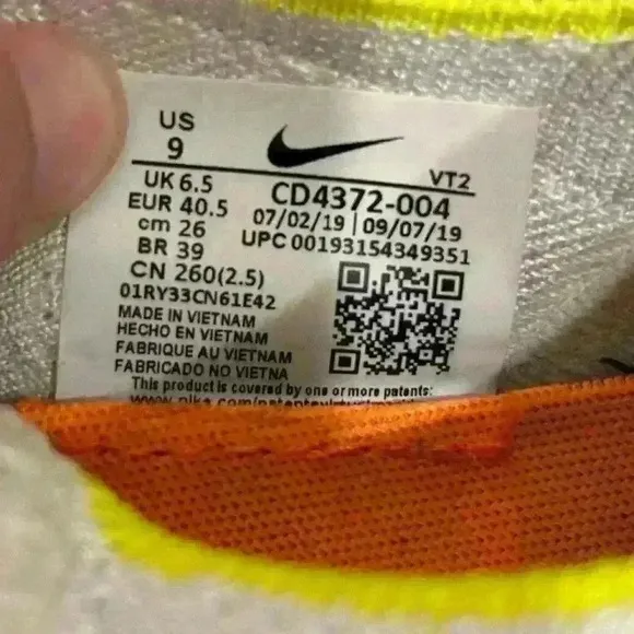 Nike React Infinity Run Pink Blast 2019 Running Shoes CD4372-004 Women's Size 9