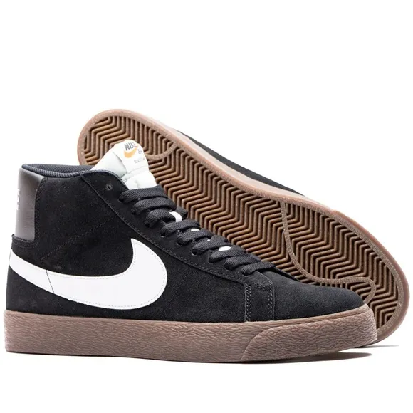 NIKE SB - ZOOM BLAZER MID - 864349-010 Men's Black High-Top Sneakers size 11