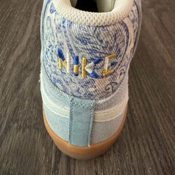 Nike SB Zoom Blazer Mid Top Premium Paisley Pack Boarder Blue Mens Size 15