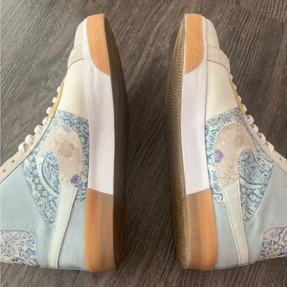 Nike SB Zoom Blazer Mid Top Premium Paisley Pack Boarder Blue Mens Size 15
