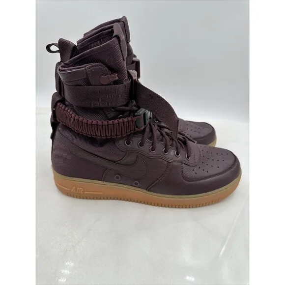 NIKE Shoes Mens 11.5 AF1 AIR FORCE 1 SPECIAL FIELD DEEP BURGUNDY VINTAGE MAX 180