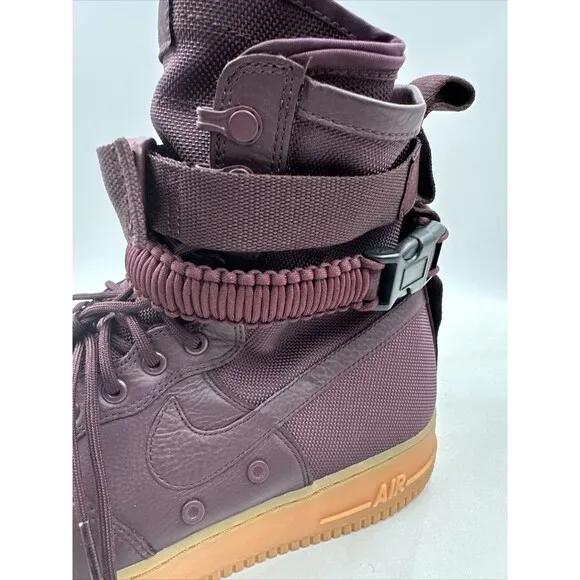 NIKE Shoes Mens 11.5 AF1 AIR FORCE 1 SPECIAL FIELD DEEP BURGUNDY VINTAGE MAX 180