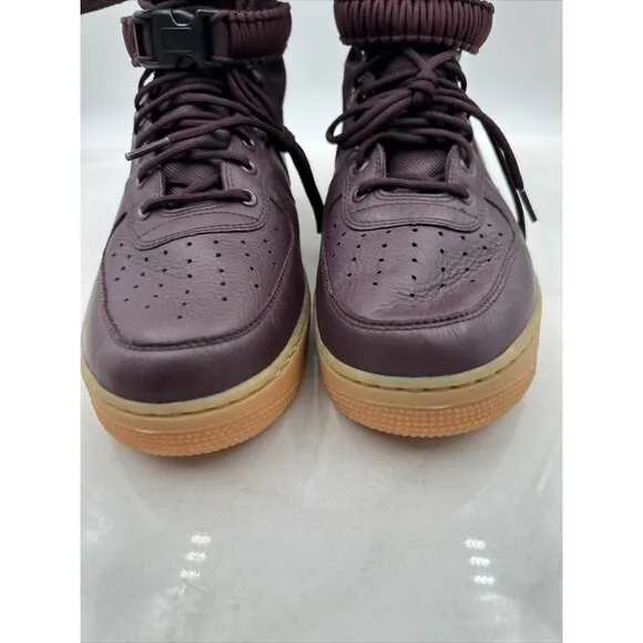 NIKE Shoes Mens 11.5 AF1 AIR FORCE 1 SPECIAL FIELD DEEP BURGUNDY VINTAGE MAX 180