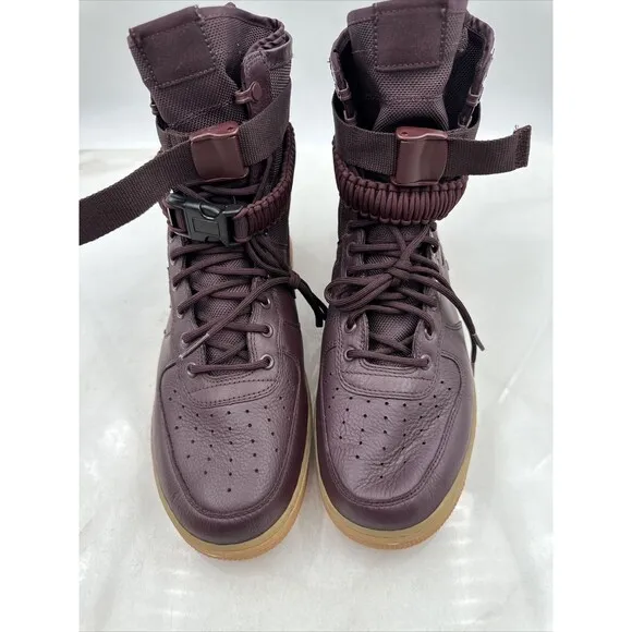 NIKE Shoes Mens 11.5 AF1 AIR FORCE 1 SPECIAL FIELD DEEP BURGUNDY VINTAGE MAX 180
