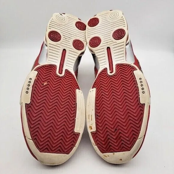 NIKE Shox Elite High Top Shoes Family 316904-162 White Red 2007 Men's Size 10.5