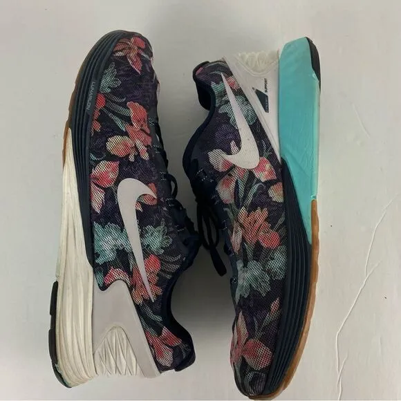 Nike Sneakers Lunarglide 6 Photosynthesis Floral/Navy Men’s Size 15 Tropical