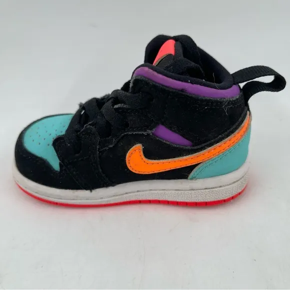 Nike Toddler Kids Air Jordan 1 Mid “Candy”- SZ 4C -Multicolored Shoes Sneakers