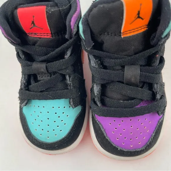 Nike Toddler Kids Air Jordan 1 Mid “Candy”- SZ 4C -Multicolored Shoes Sneakers
