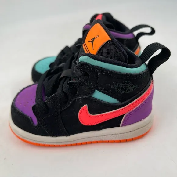 Nike Toddler Kids Air Jordan 1 Mid “Candy”- SZ 4C -Multicolored Shoes Sneakers