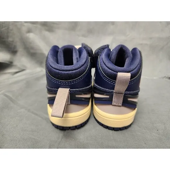 Nike Toddlers Jordan 1 Mid Easyon (PS) Sneakers Slip-On Navy Size 6 NEW IN BOX!