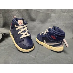 Nike Toddlers Jordan 1 Mid Easyon (PS) Sneakers Slip-On Navy Size 6 NEW IN BOX!