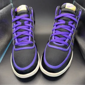 Nike Vandal High Shoes Youth Size 5.5Y Purple Black High Top, 333377-051, CLEAN