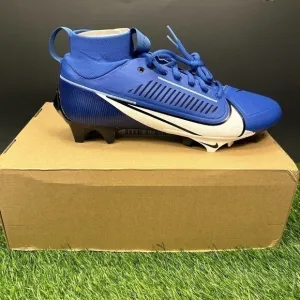 Nike Vapor Edge Pro 360 2 Mens 11 Blue White Football Cleats‎ High Top Brand New