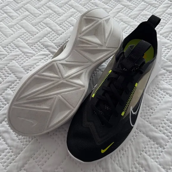 Nike Vista Lite Black Lemon Venom Trainers Woman Lady Size 9 Running Shoes