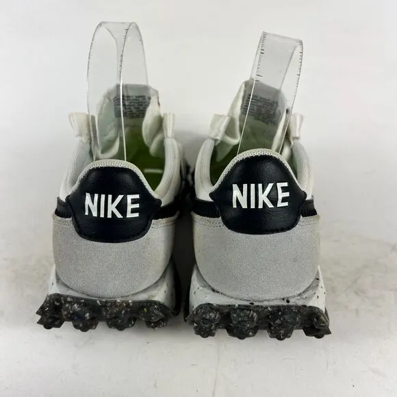 Nike Waffle Racer Crater Shoes Women's 7 White Suede Trainer Lace-Up CT1983-104