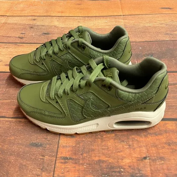 Nike Women's Air Max Command PRM &quot;Palm Green&quot; Croc Skin Running Shoes