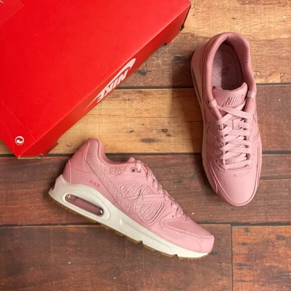 Nike Women's Air Max Command PRM &quot;Pink Glaze&quot; Croc Skin Running Shoes