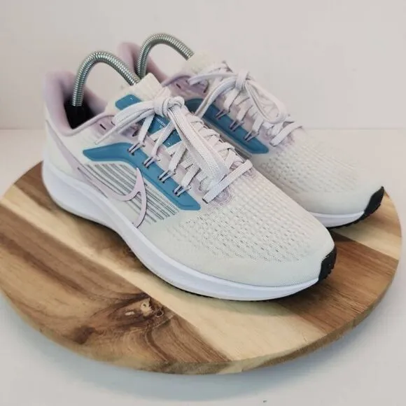 Nike Women's Air Zoom Pegasus 39 DZ4445-100 Shoes White Blue Lavender Size 8.5