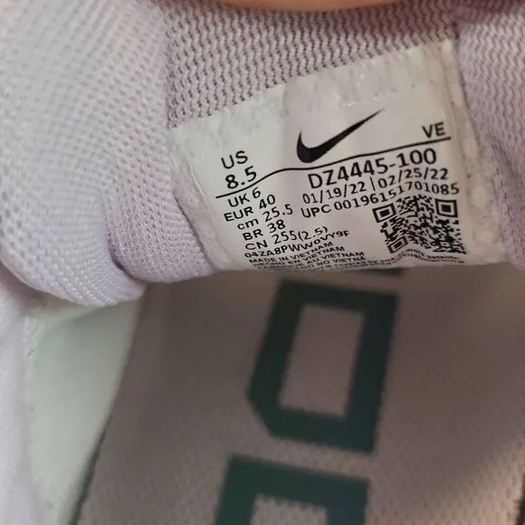 Nike Women's Air Zoom Pegasus 39 DZ4445-100 Shoes White Blue Lavender Size 8.5