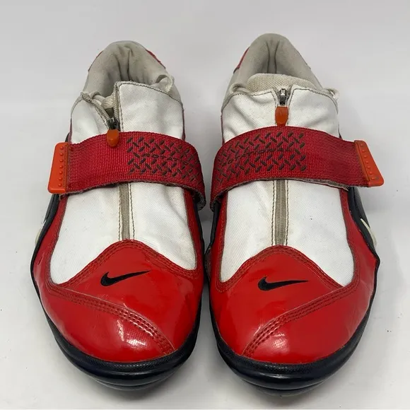 Nike Zoom Rotational Shoes Mens 12.5 Red White Black Track Field Zip Vintage
