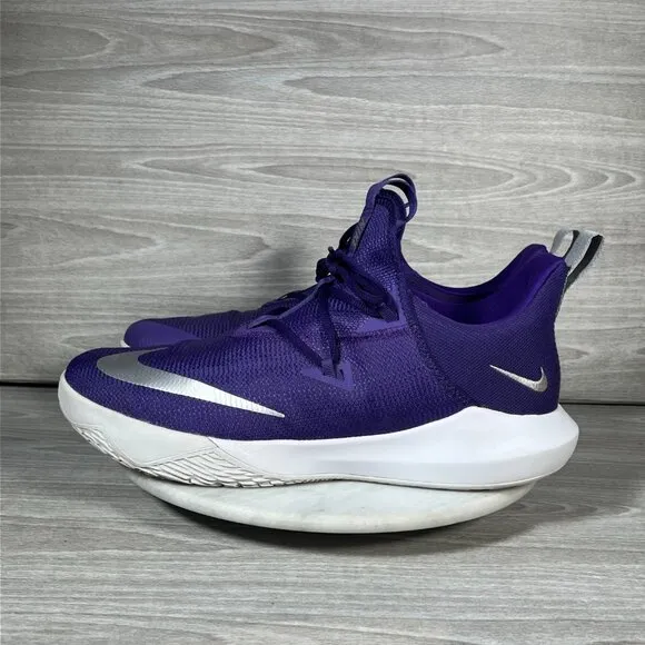 Nike Zoom Shift 2 Mens 13.5 Basketball Shoes Purple Low Top Athletic Sneakers